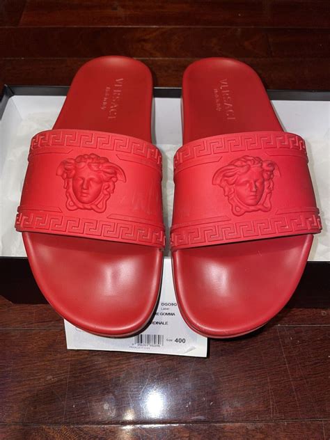 where to buy fak versace slides size 13|versace shoes real or fake.